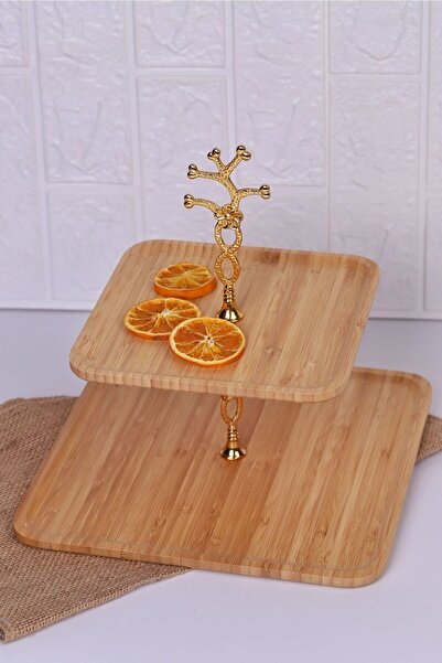 Bambum Tiramisu - 2 Layer Cookie Holder Presentation Plate Square