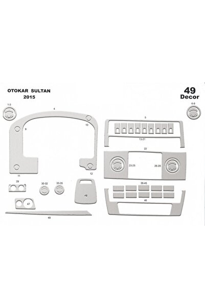 meriç cockpit design ميريتش ®   أوتوكار سلطان تنجيد صندوق اليد الأمامي أسود ل...