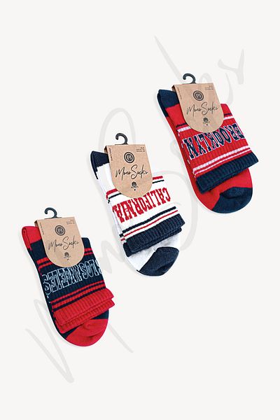 Mono Socks عبوة من 3 جوارب رياضية لوس أنجلوس كوليدج