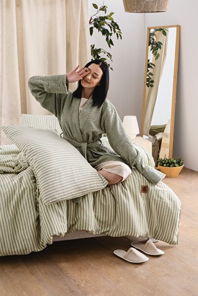 COTTONMANIA Moln 303 - 100% Extra Pure Cotton, Βαμμένο με νήματα, Πλυμένο Παπ...