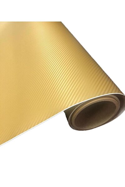 AUTOFOLYO Karbon Folyo Altın Kendinden Yapışkanlı 127 Cm X 1 Metre
