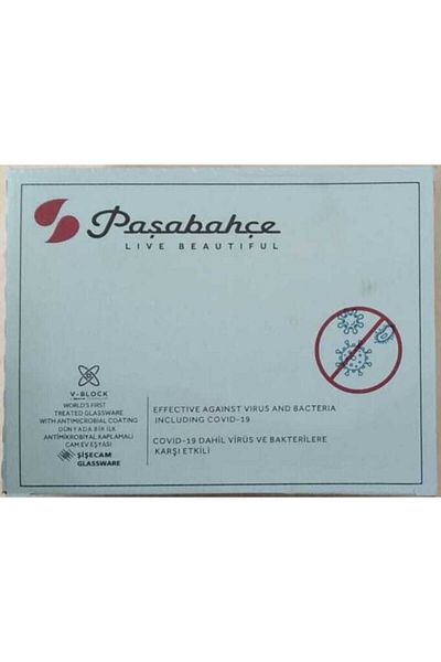 Paşabahçe زجاج شاي مضاد للميكروبات 12 قطعة 42021