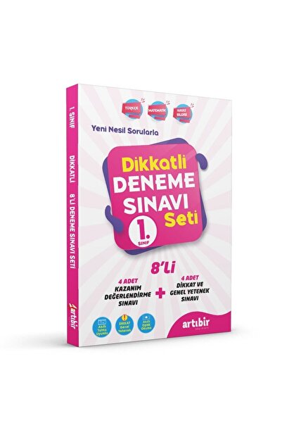 Artıbir Yayınları 1.Sınıf Dikkatli Deneme Sınavı Seti