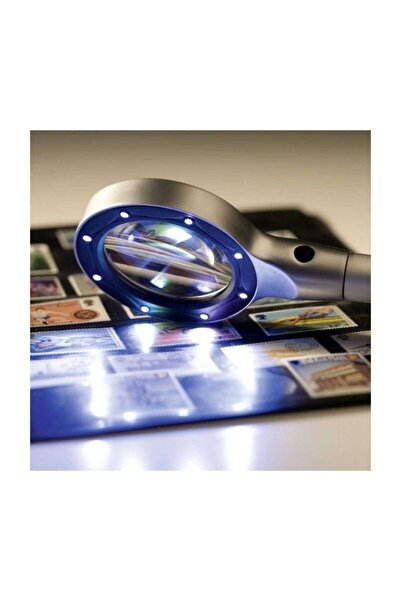 Leuchtturm 8 Led Işıklı Büyüteç El Tipi Büyüteç