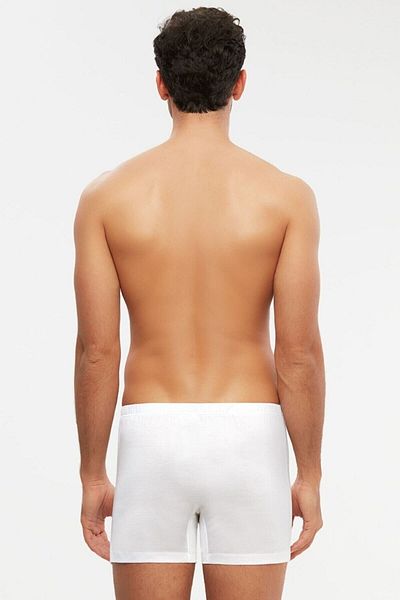 Kom Ανδρικό White Mercerized Elite Boxer 3-συσκευασία