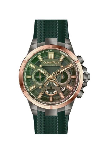 Quantum Ttg1003.075 47 Mm Men's Wristwatch with Silicone Cord and Chron
