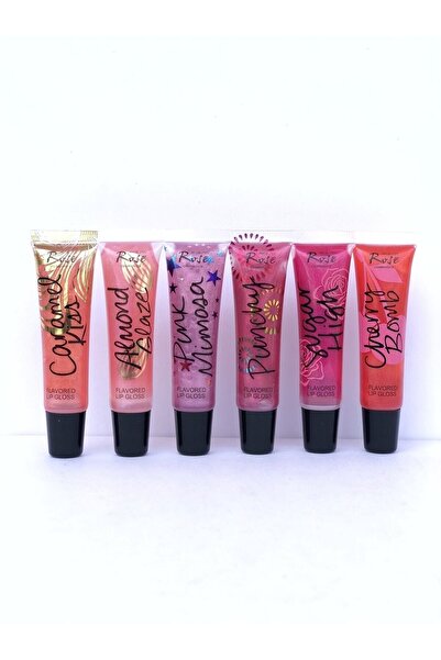 Roesıa Rose Cosmetics Rose 6'lı Simli Dudak Parlatıcı - Lip Gloss