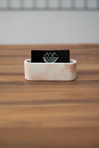 PAYATASARIM Бетонен офис комплект, държач за визитки