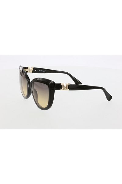Maxmara Mm0029 56-18-140 Brown?Glass Women's Sunglasses| 2022 Season Black Framed