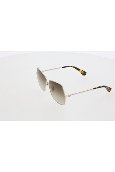 Maxmara Mm0035 61-13-140 Brown?Women's Sunglasses with Glass| 2022 Season Yellow Framed