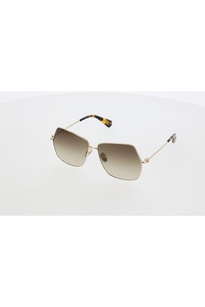 Maxmara Mm0035 61-13-140 Brown?Women's Sunglasses with Glass| 2022 Season Yellow Framed