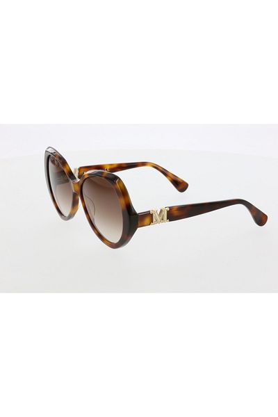 Maxmara Mm0015 59-15-140 Brown?Glassy Women's Sunglasses| 2022 Season Brown?Framed