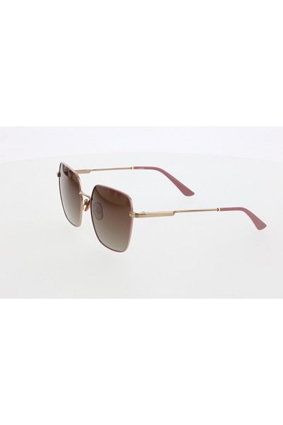 Optelli Op6072 58-19-140 Brown?Women's Sunglasses with Glass| 2022 Season Pink Framed