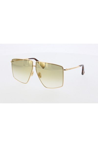 Maxmara Mm0026 64-11-135 Brown?Glassy Women's Sunglasses| 2022 Season Gold Framed