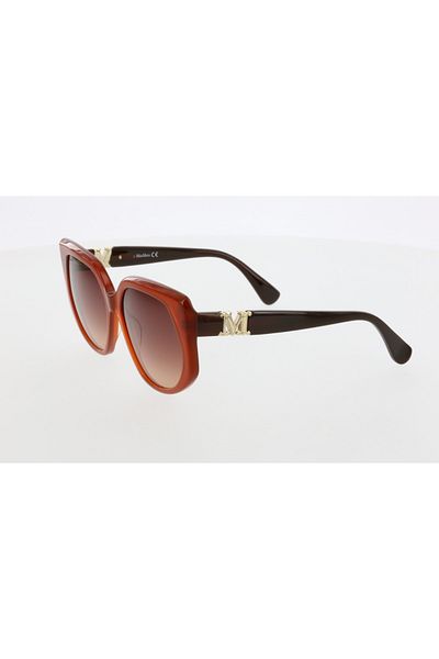 Maxmara Mm0013 58-17-140 Brown?Glassy Women's Sunglasses| 2022 Season Brown?Framed