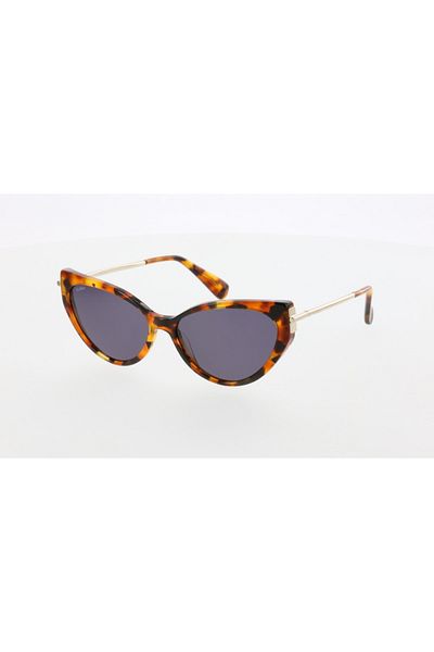 Maxmara Mm0028 57-15-135 Smoked Glass Women's Sunglasses| 2022 Season Brown?Framed