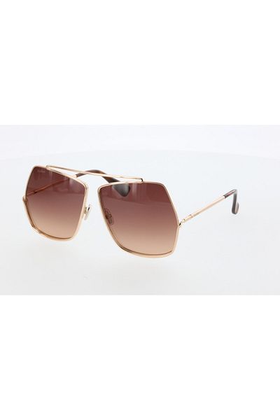 Maxmara Mm0006 64-12-135 Purple Glass Women's Sunglasses| 2022 Season Rose Framed