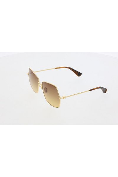 Maxmara Mm0035 61-13-140 Brown?Women's Sunglasses with Glass| 2022 Season Yellow Framed