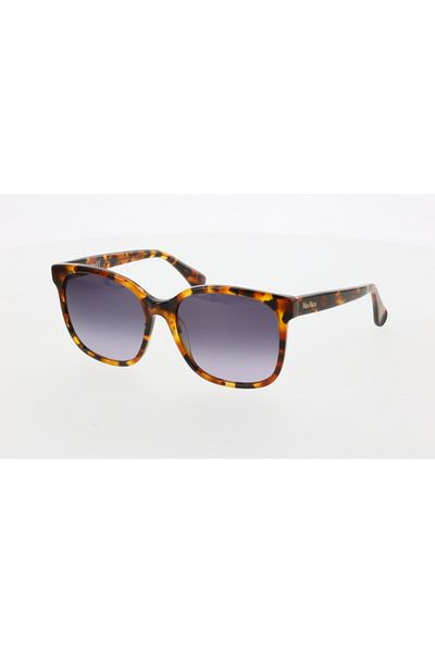 Maxmara Mm0025 57-17-140 Smoked Glass Women's Sunglasses| 2022 Season Brown?Framed