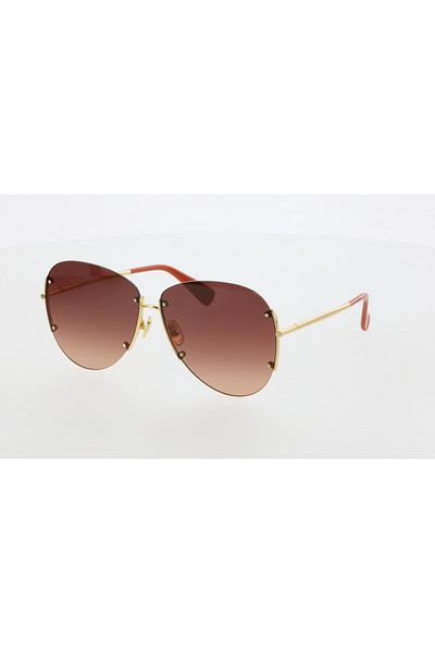 Maxmara Mm0001 62-12-135 Purple Glass Women's Sunglasses| 2022 Season Gold Framed
