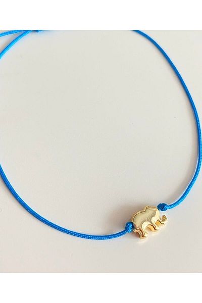 Mia Aksesuar Abundance Elephant Blue Anklet