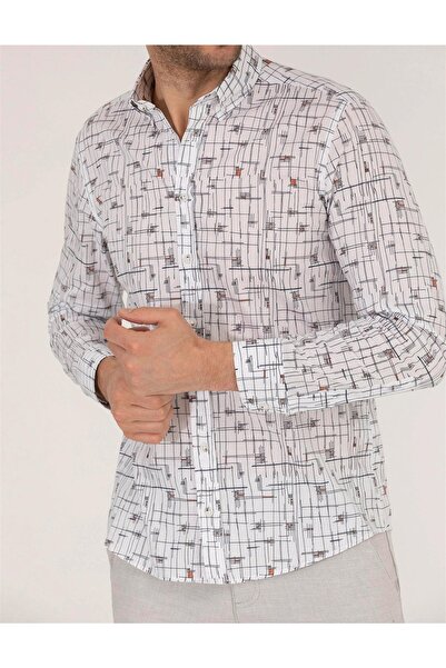 Pierre Cardin Long Sleeve Slim Fit White Shirt