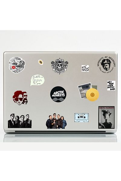 Ororabutik Σετ αυτοκόλλητων Arctic Monkeys 38Pcs Rock - Σετ αυτοκόλλητων Scrapbook Bullet Journal