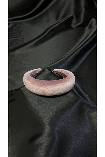 MegssStore Корона/лента за глава с дебел купол в прахово розово