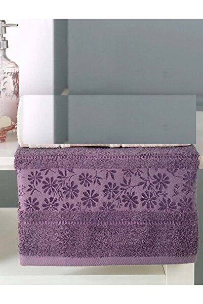 Özdilek 1 Adet Pamuklu El-yüz Havlusu (50x80)-blossom Mürdüm