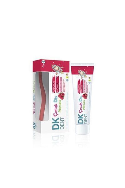 Dermokil 50 Ml Dk Dent raspberry and Toothbrush Children's Toothpaste