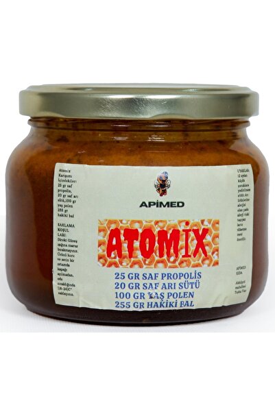APİMED Şifa Kuvvet Karışımı ATOMİX 400 g | Arı Sütü, Propolis, Yaş Polen ve Bal