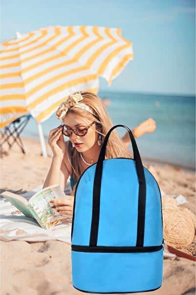 Wi Fro Пляжна сумка та пляжна сумка з сіткою, набір із 2 штук, дорожня сумка, теплоізоляційна, великого розміру