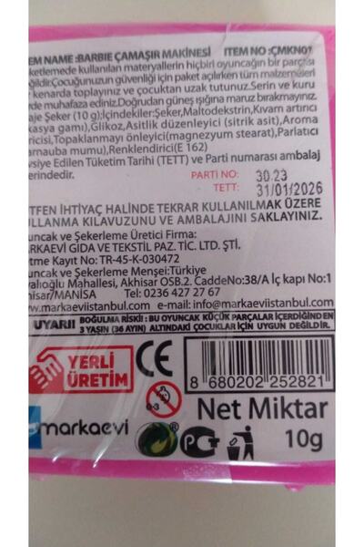 Barbie Çamaşır Makinesi (licensed By Mattel)