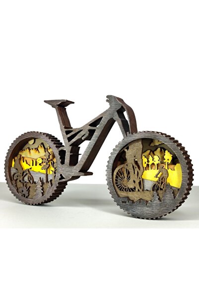 Rotaa Ahşap Mdf Çok Katmanlı Bisiklet Dekoratif Obje