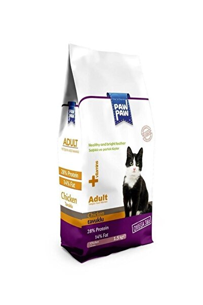 Paw Paw Tavuklu Yetişkin Kedi Maması 1,5 Kg