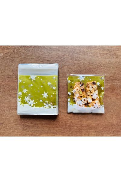 OzanTuhafiye Banded Transparent Patterned Bag Opp 10x10 Cm 95 Pieces