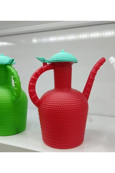 abnturk Kapaklı Plastik Ibrik 2 Litre Kabartma Desenli Su Ibriği Koku Yapmaz 1 Kalite Özel Plastikten Üretim
