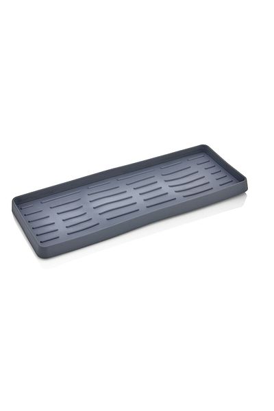 ATA HOME Διοργανωτής δοσομετρητή σαπουνιού σιλικόνης, βάση σαπουνιού, βάση υγρού σαπουνιού Anthracite 26x10 cm -m2