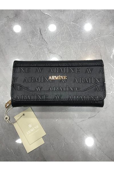 Armine Portofel Geanta Femei Black Laser C 18 Accesoriu Inchidere cu fermoar Orizontala