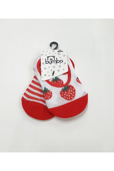 Bumbo Strawberry 2-Piece Baby Ballerina Socks