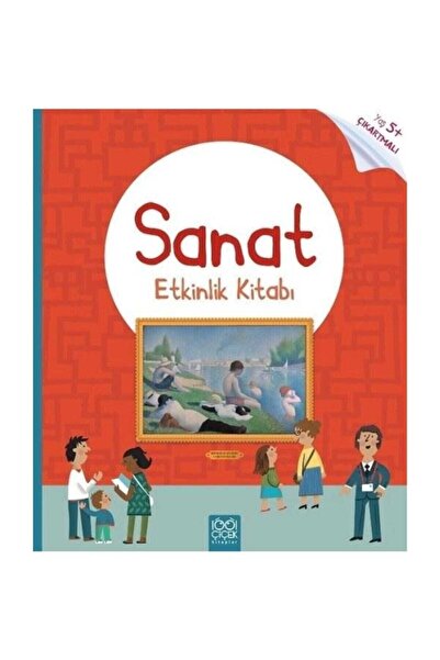 1001 Çiçek Kitaplar Sanat Etkinlik Kitabı-yaş 5+ Çıkartmalı