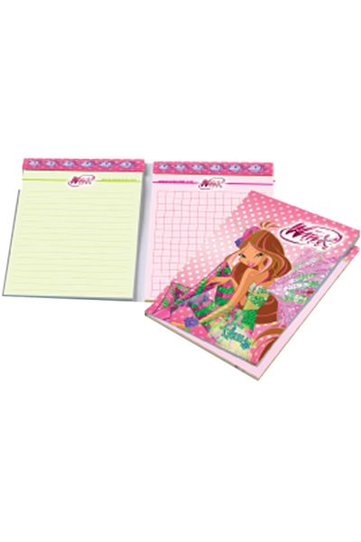 Gıpta Memo Pad Double A7 Small Size 80 Sheets Winx Club 3119 (Pack of 36)