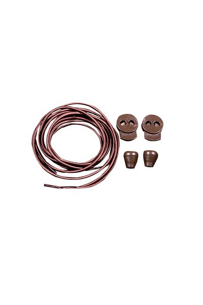 Dopar Lucky Brown Elastic Flat Shoelaces Smart Locking Laces 100 Cm