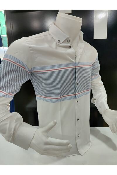 ADVANTE DAYBOGLU LONG SLEEVE PANEL SLIM FIT MEN'S SHIRT