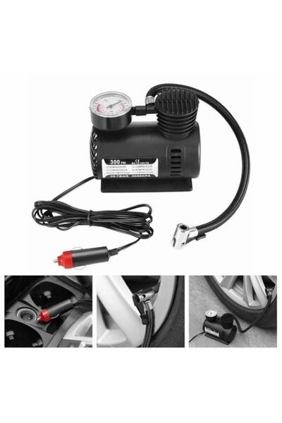 Vk&Vk Mini Hava Kompresörü 300 Psı Lastik Şişirme Pompası 12v