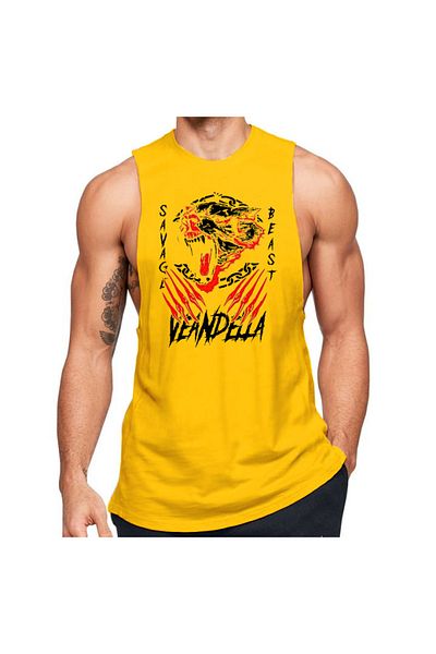 Black İstanbul Savage Beast Veandella Zero Sleeve Fitness Atlete