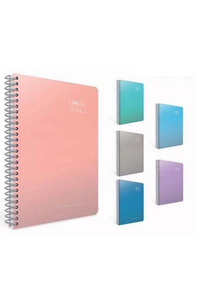 Gıpta مفكرة Thebook Spiral ذات غطاء صلب 17x24 سم 100 ورقة غير مبطنة 5517 (لون مختلط)