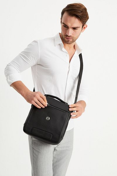 TH Ανδρική τσάντα ώμου Th-ws6040 Μαύρη