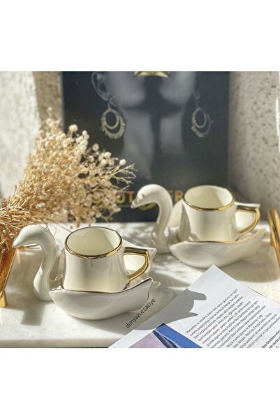 Kardelen Kuğu Fincan Takımı 2 Li