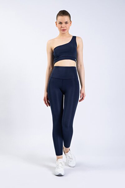 The Step Sports Straight γυναικείο Navy Blue ψηλόμεσο κολάν, συσφιγκτικό κολά...